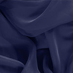 Marine Blue Silk Chiffon Apparel Fabric