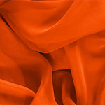 Tissu Couture Chiffon Orange corail en Soie