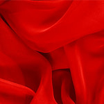 Fire Red Silk Chiffon Apparel Fabric