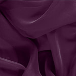 Plum Purple Silk Chiffon Apparel Fabric