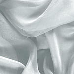 Tissu Couture Chiffon Bleu pâle en Soie