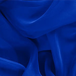 Electric Blue Silk Chiffon Apparel Fabric