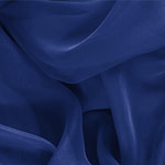 Sapphire Blue Silk Chiffon Apparel Fabric