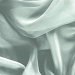 Opal Green Silk Chiffon Apparel Fabric