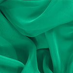 Green Green Silk Chiffon Apparel Fabric