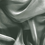 Forest Green Silk Chiffon Apparel Fabric