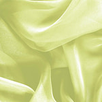 Tissu Couture Chiffon Vert citron en Soie