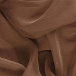 Walnut Brown Silk Chiffon Apparel Fabric