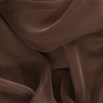 Dark Brown Silk Chiffon Apparel Fabric