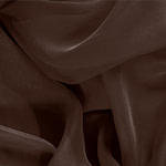 Cofee Brown Silk Chiffon Apparel Fabric