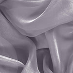 Silver Silver Silk Chiffon Apparel Fabric