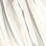 Ivory White Silk Duchesse Apparel Fabric