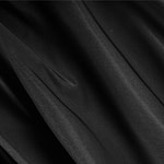 Black radzemire fabric in pure silk for dressmaking