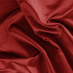 Tissu Couture Satin Shantung Rouge vermillon en Soie