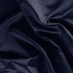 Ink Blue Silk Shantung Satin Apparel Fabric