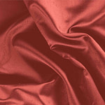 Tissu Couture Satin Shantung Rouge corail en Soie