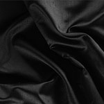 Black pure silk shantung satin fabric for dressmaking