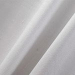 Chalk Silver Cotton, Silk Double Shantung Apparel Fabric