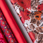 Red fabrics for dressmaking and fashion | new tess