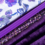 Fine purple fabrics for dressmaking and high fashion | new tess
