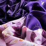 Purple silk apparel fabrics | new tess