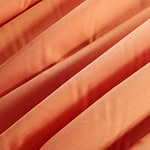 Apricot orange pure silk shantung satin fabric | new tess