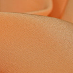Apricot orange crêpe de chine fabric | new tess