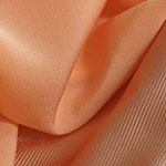 Apricot orange silk crêpe de chine and dogaressa fabric | new tess