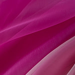 Fuchsia organza fabric in pure silk | new tess