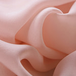 Quartz pink silk georgette fabric for dressmaking and high fashion | new tess