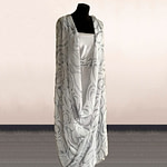 Silk jacquard coupé fabric | new tess