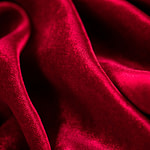 Velluto in seta e viscosa rosso scarlatto per abbigliamento