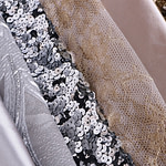 Silver and Gold fabrics for dressmaking and high fashion | new tess