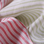 Striped linen chambray fabric | new tess