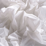White taffeta fabric in pure silk | new tess