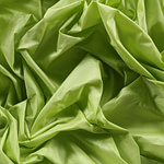 Acid green taffeta fabric in pure silk | new tess