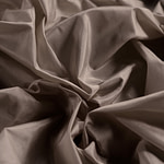 Oat Beige Silk Taffeta Apparel Fabric