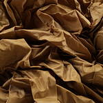 Mustard yellow taffeta fabric in pure silk | new tess