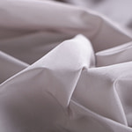 Pearl silver taffeta fabric in pure silk | new tess