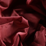 Brick brown taffeta fabric in pure silk | new tess