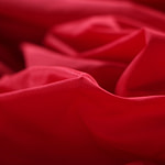 Fire red taffeta fabric in pure silk | new tess