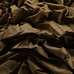 Oil green taffeta fabric in pure silk | new tess