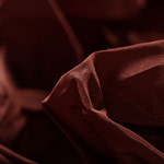 Burnt brown taffeta fabric in pure silk | new tess