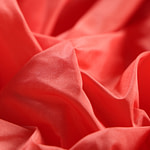 Lobster orange taffeta fabric in pure silk | new tess