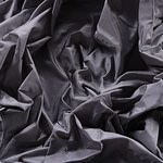 Steel gray taffeta fabric in pure silk | new tess