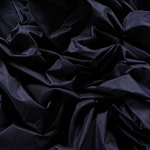 Navy blue taffeta fabric in pure silk | new tess