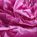 Azalea pink taffeta fabric in pure silk | new tess