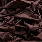 Chestnut brown taffeta fabric in pure silk | new tess