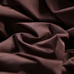 Chestnut brown taffeta fabric in pure silk | new tess