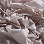 Stone gray taffeta fabric in pure silk | new tess